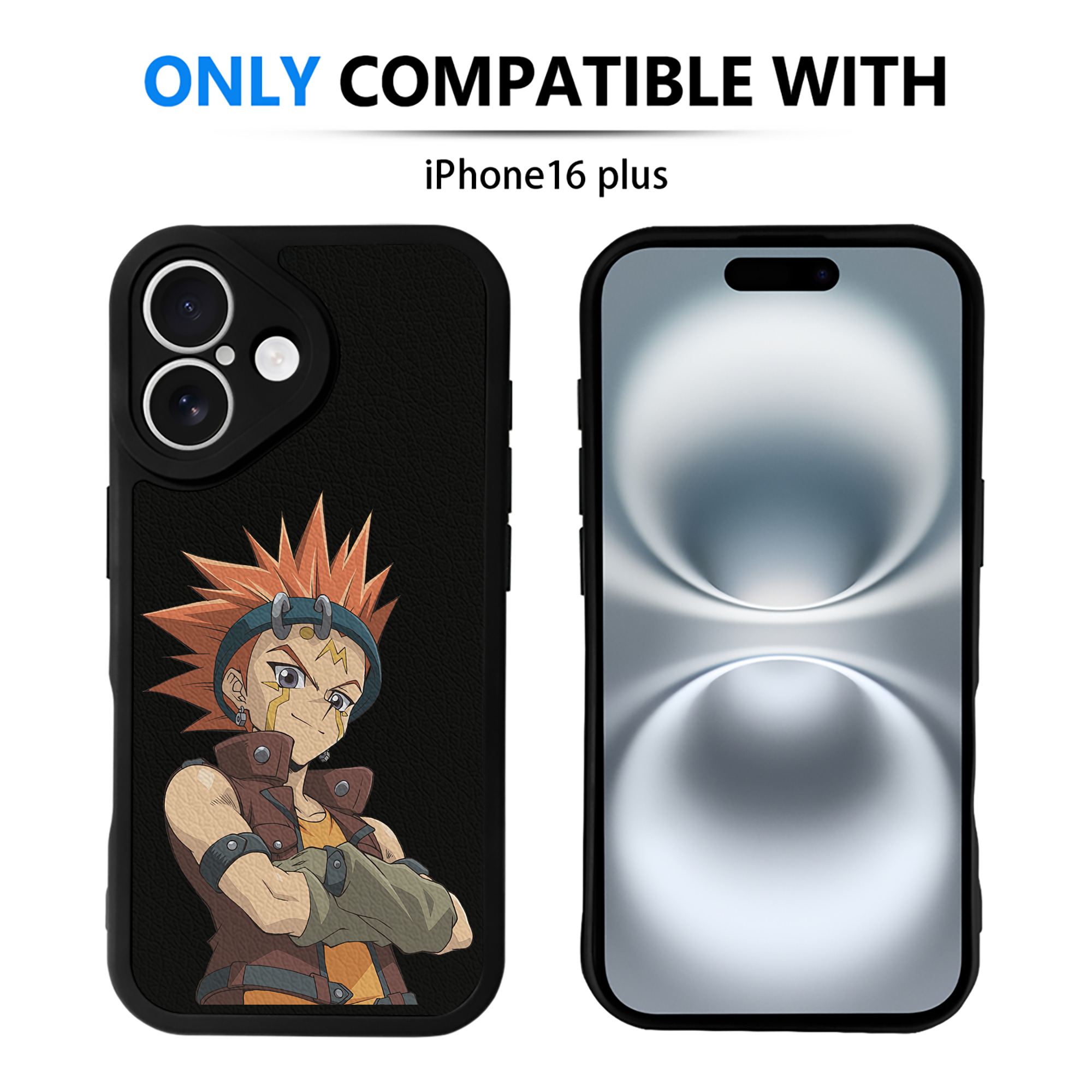 （画像用） 遊☆戯☆王 Yu-Gi-Oh! 【iPhone 16シリーズ対応】シリコンスマホケース（レザー調） 材質：シリコン